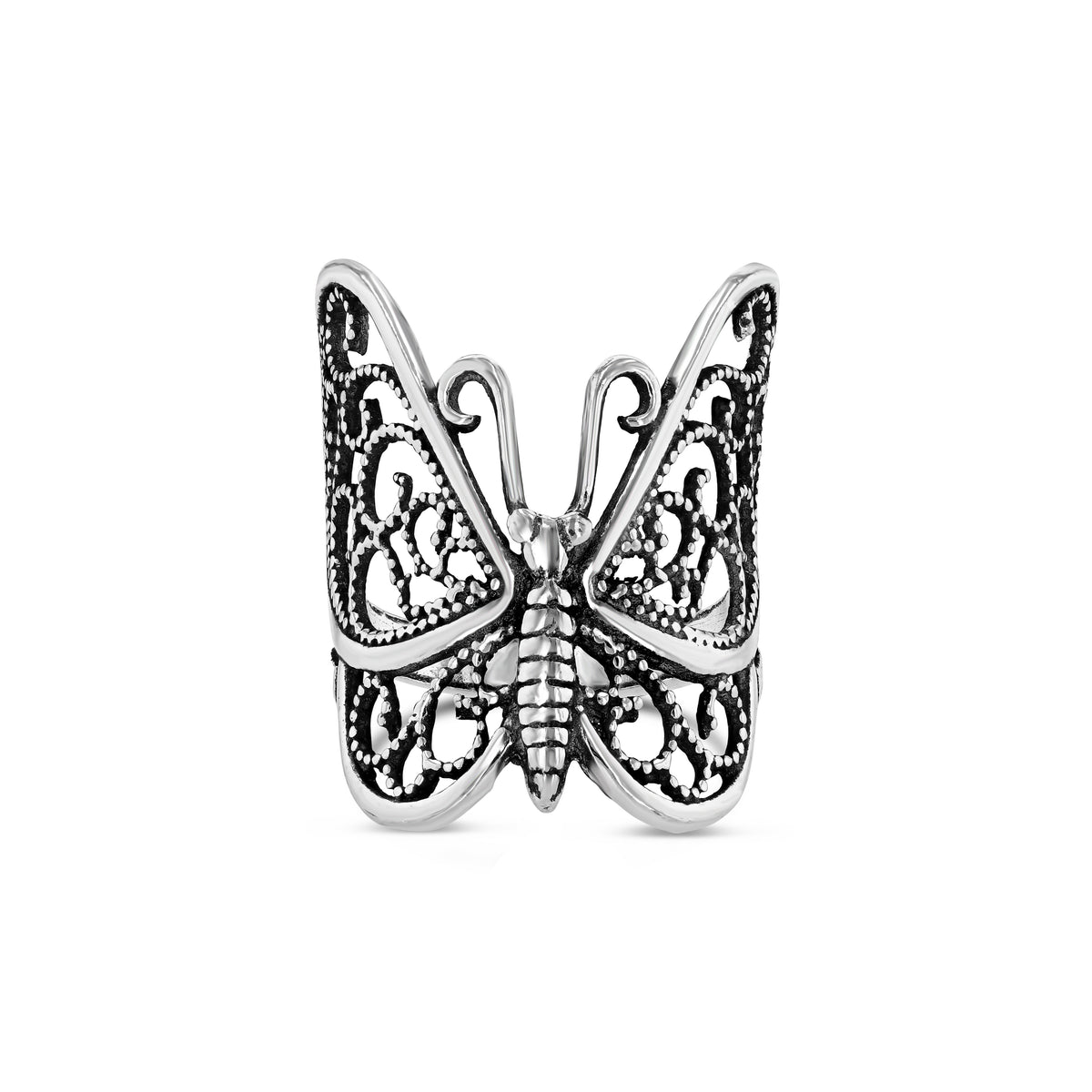 Filigree hot sale butterfly ring