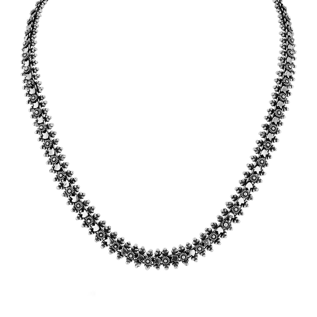 TULIP SHAPED CHAINMAIL NECKLACE