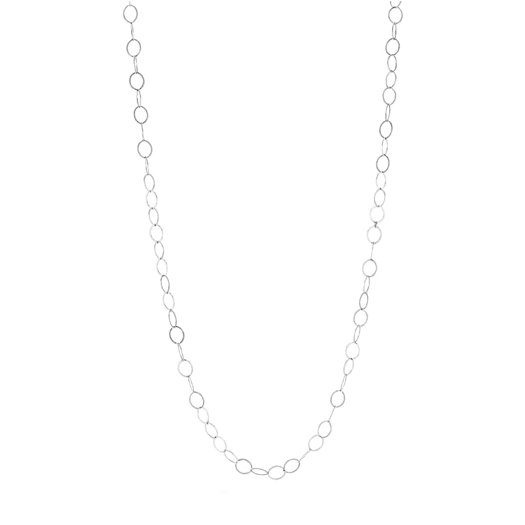 LONG OVAL CHAIN NECKLACE