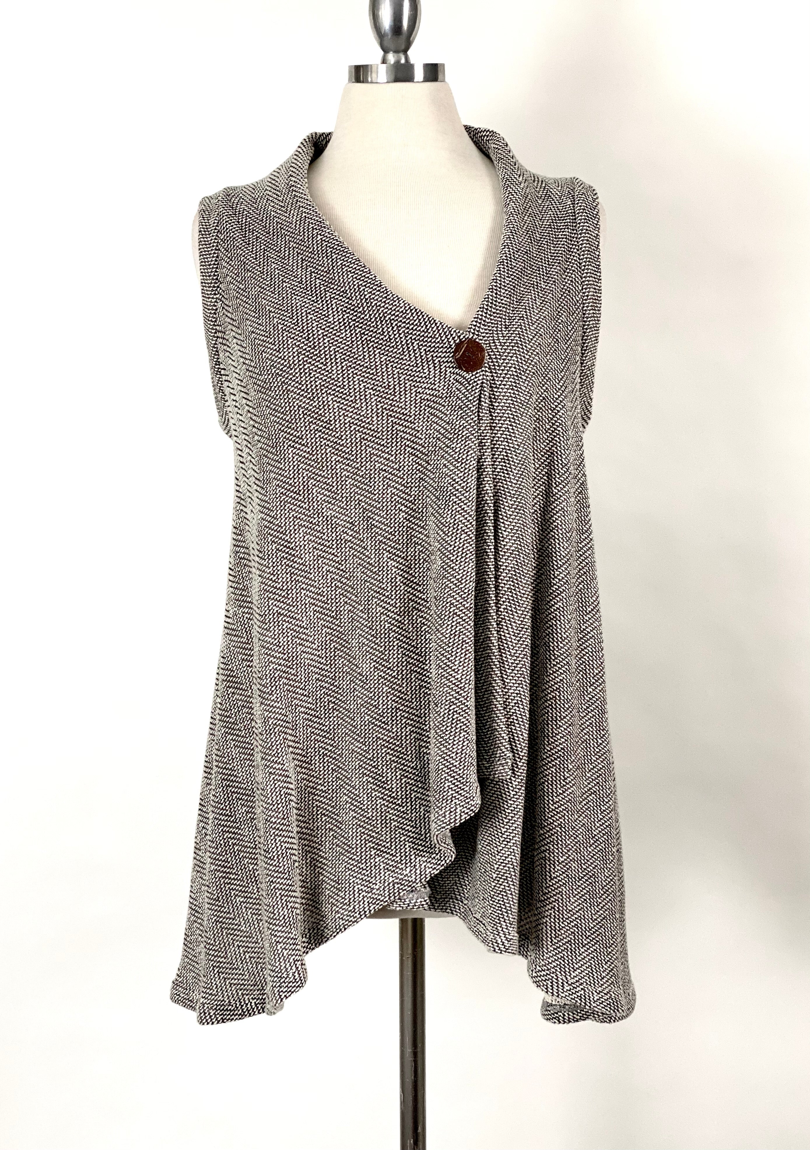 Herringbone V Neck top | Mod Kham