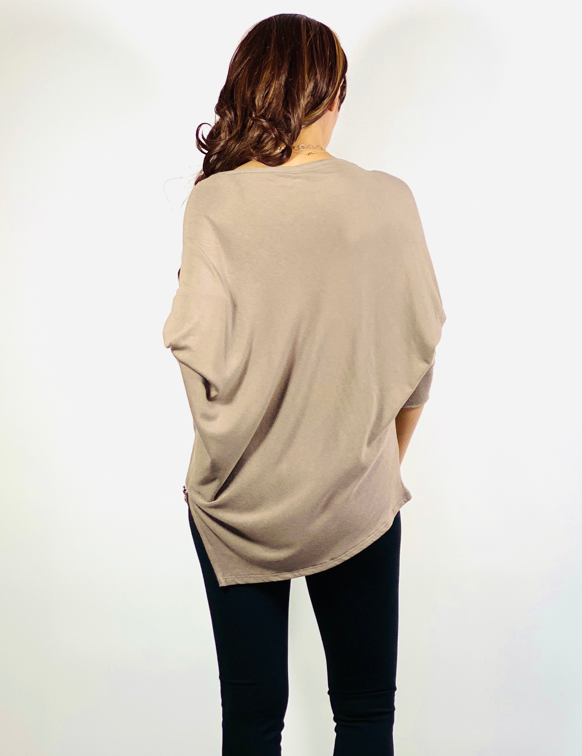 トップス ASYMMETRY DRAPE KNIT TOPS Josemoon ASYMMETRY DRAPE KNIT TOPS Josemoon